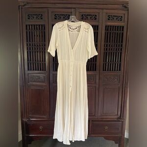 Jens Pirate Booty Cream Muslin Maxi Dress